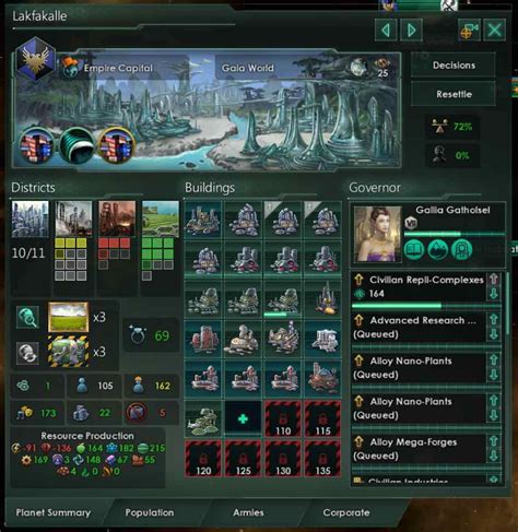 Gives an extra construction slot on the planet, but reduces building speed. You can disable it to only have one slot and regain your speed. Adds job "Constructor" or "Constructor Drone". Requires 4 minerals and 2 energy as upkeep. Limit one per Planet-25% Planetary Build Speed +1 Planetary Build Slots Tier 2 Name: Construction Hub …